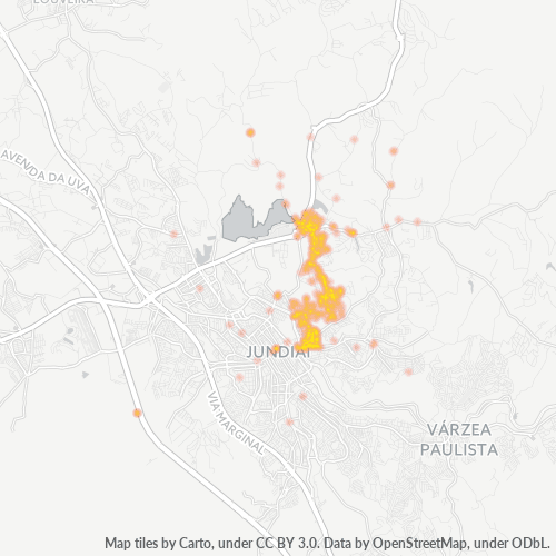 13216-000 Mapa de calor de densidad empresarial