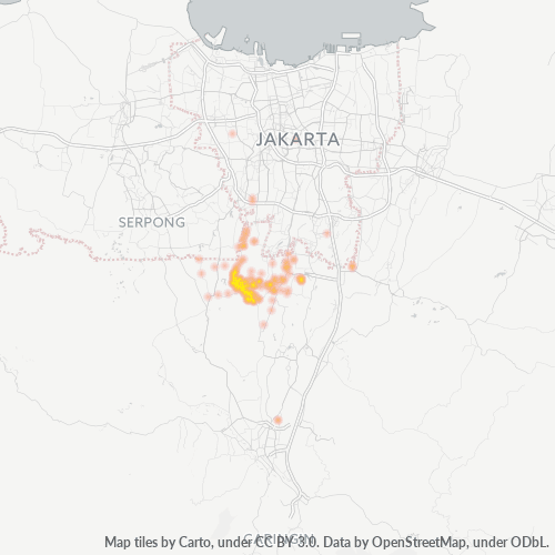 16434 Peta Panas Densitas Bisnis