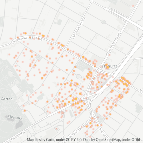 12165 Standortdichte-Heatmap