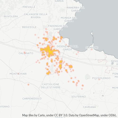 Mappa di calore per cap 25017