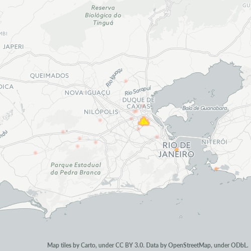 21215-000 Mapa de calor de densidad empresarial