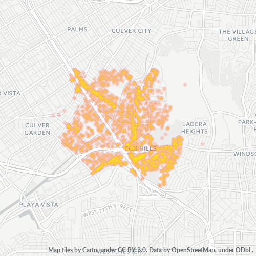 90230 Business Density Heatmap