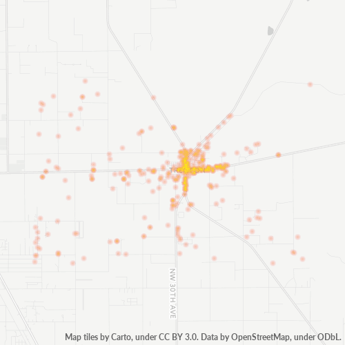 32693 Business Density Heatmap