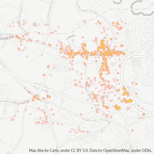 30622 Business Density Heatmap
