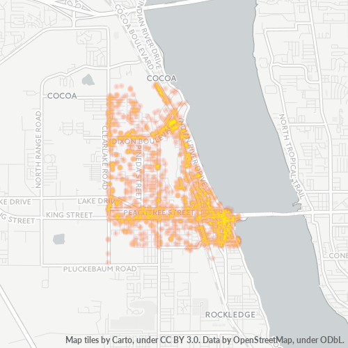 32922 Business Density Heatmap