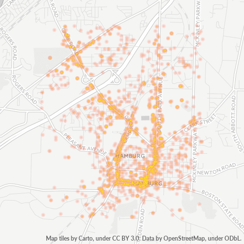 14075 Business Density Heatmap