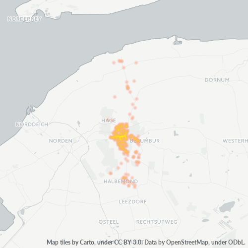 Heatmap für plz 26524