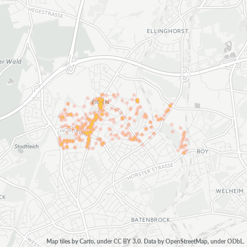 Heatmap für plz 46240