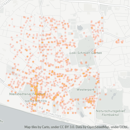 Heatmap für plz 22609