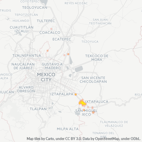 56619 Mapa de calor de densidad empresarial