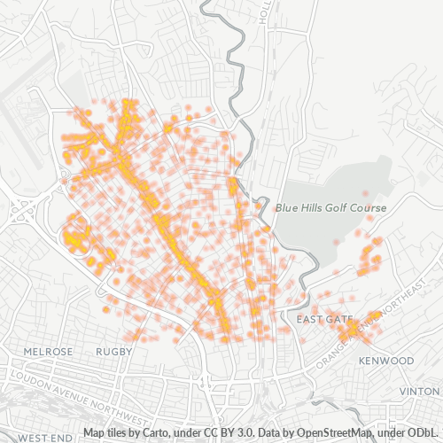 24012 Business Density Heatmap