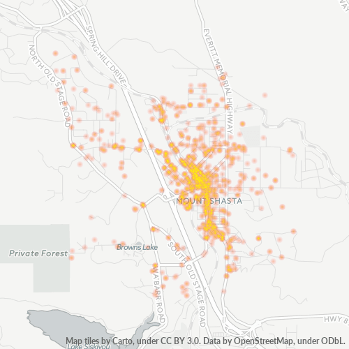 96067 Business Density Heatmap