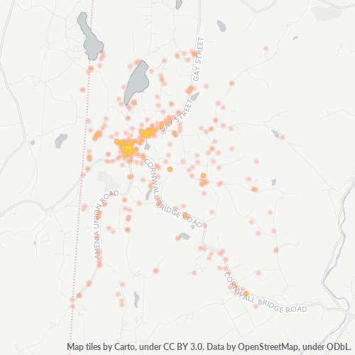 06069 Business Density Heatmap