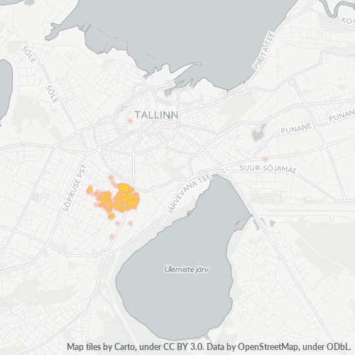 11312 Äritegevuse tiheduse kaart