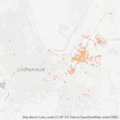 31384 Mapa de calor de densidad empresarial
