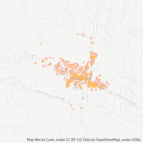 93427 Business Density Heatmap
