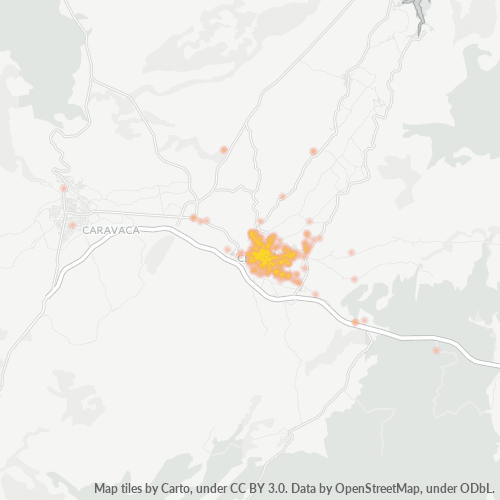 Mapa de calor para código postal 30430