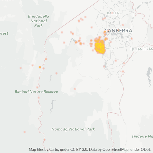 2611 Business Density Heatmap