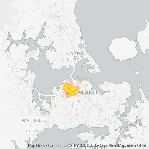 1021 Business Density Heatmap