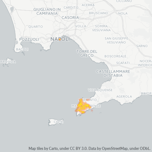 Mappa di calore per cap 80061