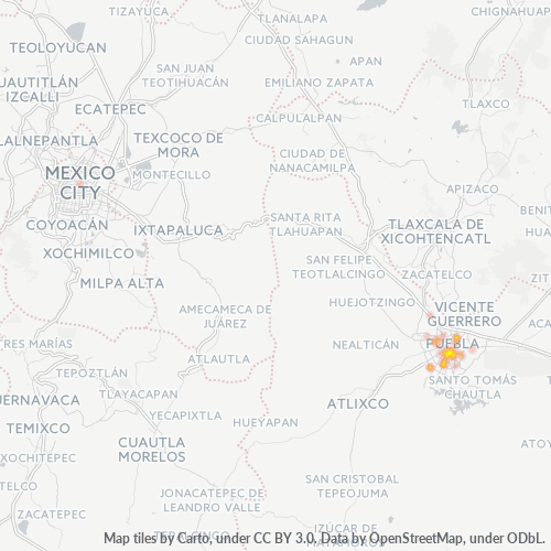 72534 Mapa de calor de densidad empresarial