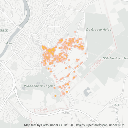 Heatmap voor postcode 5915