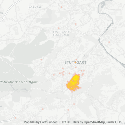 70180 Standortdichte-Heatmap