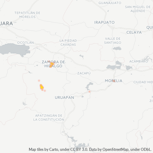 60300 Mapa de calor de densidad empresarial