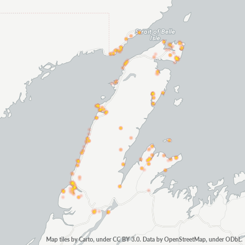 A0K Business Density Heatmap