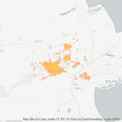 Heatmap für plz 26419