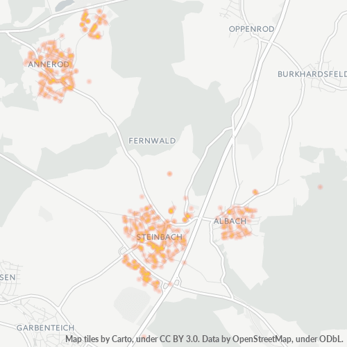 Heatmap für plz 35463