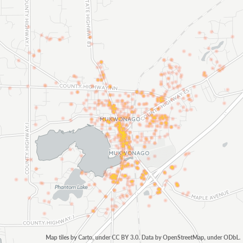 53149 Business Density Heatmap