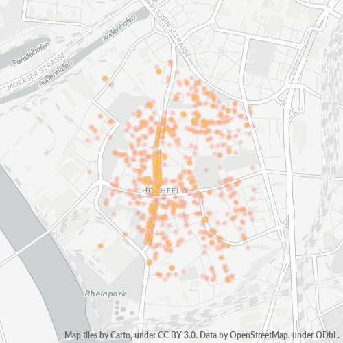 47053 Standortdichte-Heatmap