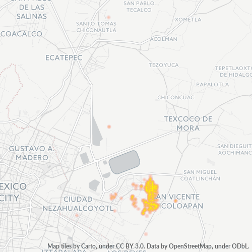 56335 Mapa de calor de densidad empresarial