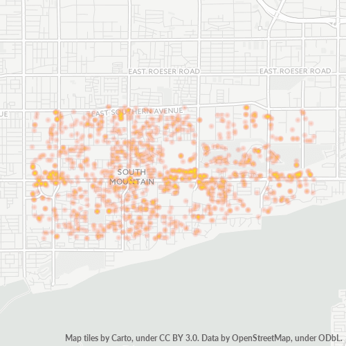 85042 Business Density Heatmap