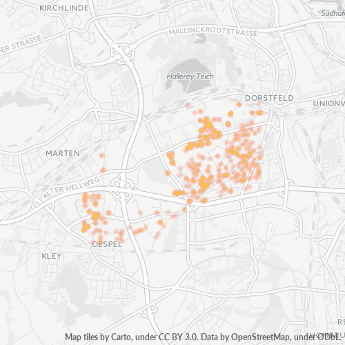 Heatmap für plz 44149