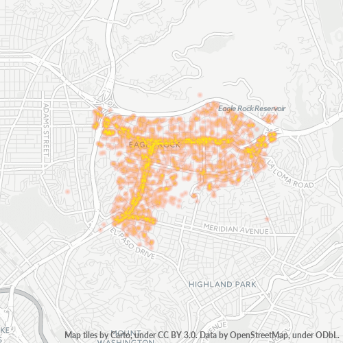 90041 Business Density Heatmap