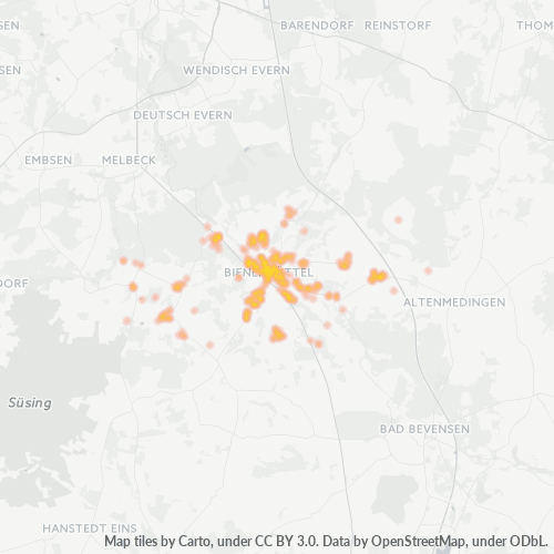 Heatmap für plz 29553