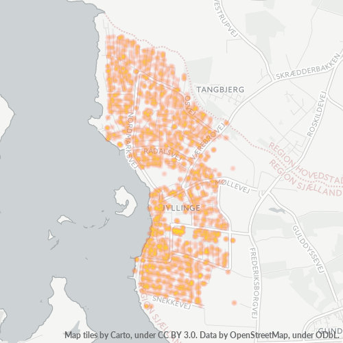 4040 Heatmap over forretningstæthed