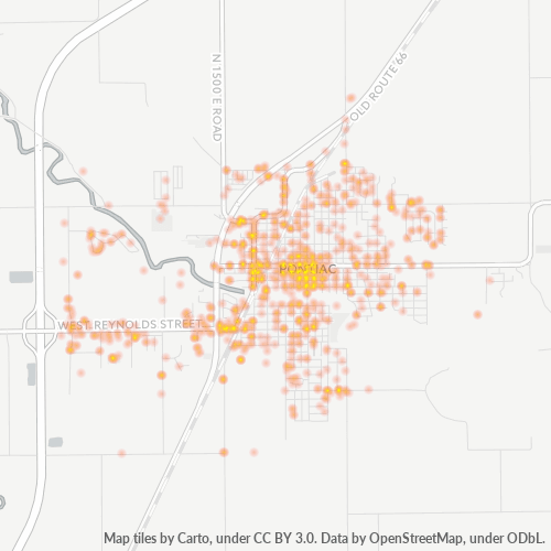 61764 Business Density Heatmap