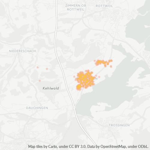 Heatmap für plz 78652