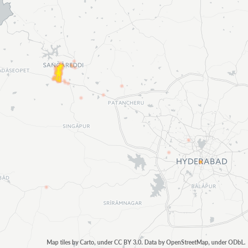 502001 Business Density Heatmap