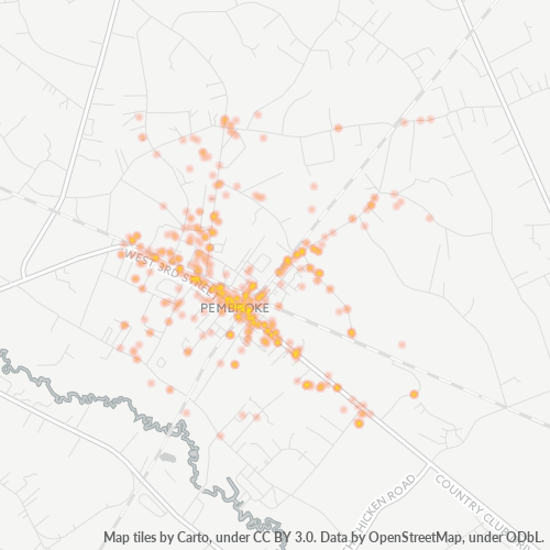 28372 Business Density Heatmap