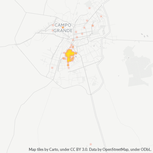79081-000 Mapa de calor de densidad empresarial