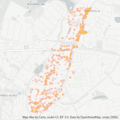 22177 Standortdichte-Heatmap