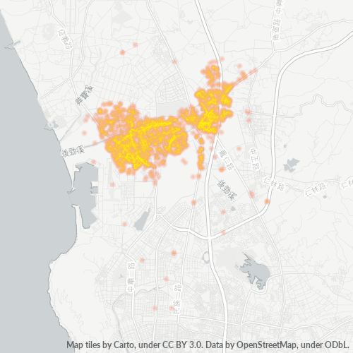 811 商業密度熱圖