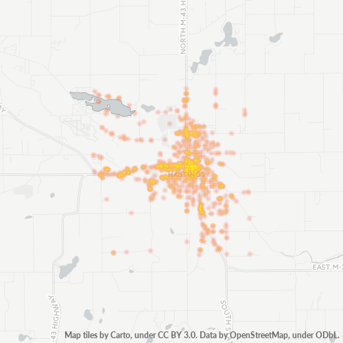 49058 Business Density Heatmap