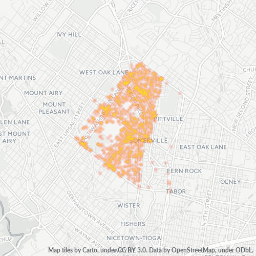 19138 Business Density Heatmap