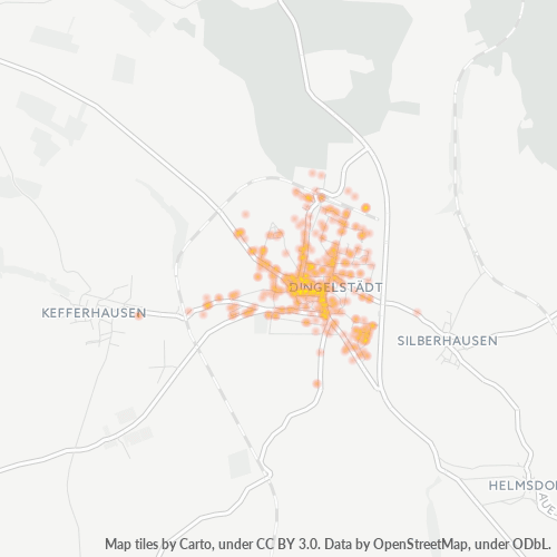 Heatmap für plz 37351