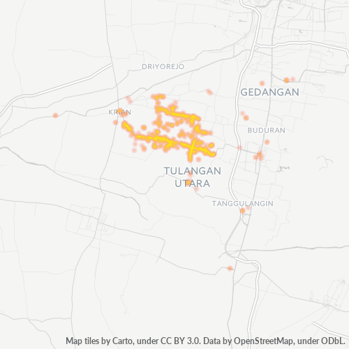 61261 Peta Panas Densitas Bisnis